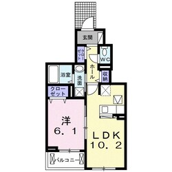 カルム　ヴィラージュの物件間取画像